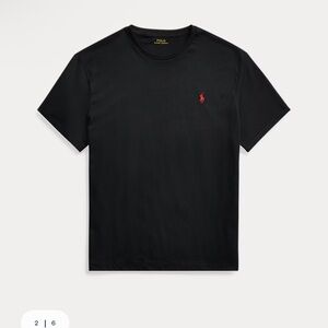 Polo by Ralph Lauren Black Tee with Red Logo